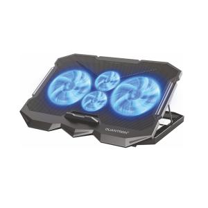 QCP-620 Quantron 4 Fan’s Cool Cooling Pad, Dual USB Ports, Comfort View, Folding Stand, Multi-Size Use, Holding Heat Dissipation