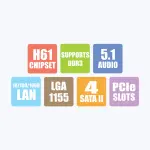 Zebronics H61, Socket 1155