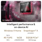 ASUS All-in-One PC VM441QA-TWAP001WS – Qualcomm Snapdragon X, 16GB LPDDR5, 512GB SSD, 23.8" FHD Touch AIO