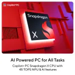 ASUS All-in-One PC VM441QA-TWAP001WS – Qualcomm Snapdragon X, 16GB LPDDR5, 512GB SSD, 23.8" FHD Touch AIO
