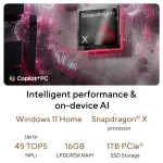 ASUS All-in-One PC VM441QA-TWAP002WS – Qualcomm Snapdragon X, 16GB LPDDR5, 1TB SSD, 23.8" FHD Touch AIO