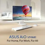 ASUS All-in-One PC VM441QA-TWAP002WS – Qualcomm Snapdragon X, 16GB LPDDR5, 1TB SSD, 23.8" FHD Touch AIO