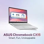 ASUS Chromebook CX1505CTA-S70293 Laptop – Intel N50, 8GB LPDDR5 RAM, 128GB eMMC, 15.6-inch Full HD Display, ChromeOS, Pure Grey Laptop