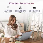 ASUS Chromebook CX1505CTA-S70293 Laptop – Intel N50, 8GB LPDDR5 RAM, 128GB eMMC, 15.6-inch Full HD Display, ChromeOS, Pure Grey Laptop
