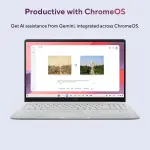 ASUS Chromebook CX1505CTA-S70293 Laptop – Intel N50, 8GB LPDDR5 RAM, 128GB eMMC, 15.6-inch Full HD Display, ChromeOS, Pure Grey Laptop