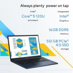 ASUS Vivobook 15 X1504VAP-IN009WS – Core 5 120U, 16GB, 512GB SSD Laptop
