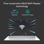ASUS Vivobook 15 E1504FA-BQ2113WS Laptop – AMD Ryzen 5 40, 16GB DDR5 RAM, 512GB SSD, 15.6-inch FHD Display, Windows 11 Home, Cool Silver Laptop