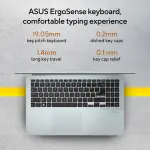 ASUS Vivobook Go 15 E1504FA-BQ2117WS Laptop, AMD Ryzen 3 30, 8GB LPDDR5 RAM, 512GB PCIe 3.0 SSD, 15.6-inch FHD Display, Windows 11 Home, Grey Green Laptop