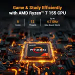 ASUS TUF Gaming A15 FA506NCG-HN443WS Laptop – AMD Ryzen 7 155, NVIDIA RTX 3050 4GB Graphics, 16GB DDR5 RAM, 512GB SSD, 15.6-inch 144Hz Display