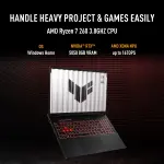 ASUS TUF Gaming A16 FA608UHI-TU238WS Laptop – AMD Ryzen 7 260, RTX 5050 8GB Graphics, 16GB DDR5 RAM, 512GB SSD, 16-inch 144Hz Display