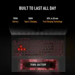 ASUS TUF Gaming A16 FA608UHI-TU238WS Laptop – AMD Ryzen 7 260, RTX 5050 8GB Graphics, 16GB DDR5 RAM, 512GB SSD, 16-inch 144Hz Display
