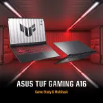 ASUS TUF Gaming A16 FA608UHI-TU238WS Laptop – AMD Ryzen 7 260, RTX 5050 8GB Graphics, 16GB DDR5 RAM, 512GB SSD, 16-inch 144Hz Display