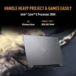 ASUS TUF Gaming F16 FX607VJR-TU325WS Laptop – Intel Core 5 205H, NVIDIA RTX 3050 6GB Graphics, 16GB DDR5 RAM, 512GB SSD, 16-inch 144Hz Display