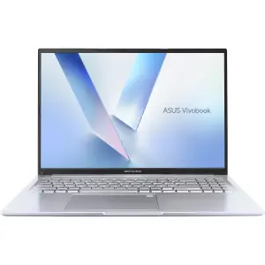 ASUS Vivobook 16 M1605NAQ-IN2541WS Laptop – AMD Ryzen 5 150, 16GB DDR5 RAM, 512GB SSD, 16-inch WUXGA Display, Fingerprint Sensor, Backlit Keyboard, Windows 11 Home, Cool Silver Laptop