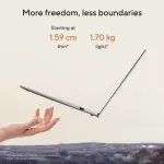 ASUS Vivobook S16 M3607GA-SH050WS Laptop – AMD Ryzen AI 7 445, 16GB DDR5 RAM, 1TB SSD, 16-inch OLED WUXGA Display, Windows 11 Home, Cool Silver