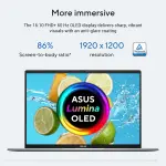ASUS Vivobook S 14 S3407AA-SF059WS Laptop – Intel Core Ultra 5 325, 16GB DDR5 RAM, 512GB SSD, 14-inch OLED WUXGA Display, Windows 11 Home, Cool Silver