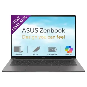 ASUS Zenbook UX5406AA-SU361WS Laptop – Intel Core Ultra 7 355, 16GB LPDDR5X RAM, 512GB SSD, 14-inch 2.8K OLED Touchscreen, 120Hz Display, Windows 11 Home, Antrim Gray Laptop