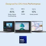 ASUS Zenbook UX5406AA-SU361WS Laptop – Intel Core Ultra 7 355, 16GB LPDDR5X RAM, 512GB SSD, 14-inch 2.8K OLED Touchscreen, 120Hz Display, Windows 11 Home, Antrim Gray Laptop