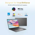 ASUS Zenbook UX5406AA-SU361WS Laptop – Intel Core Ultra 7 355, 16GB LPDDR5X RAM, 512GB SSD, 14-inch 2.8K OLED Touchscreen, 120Hz Display, Windows 11 Home, Antrim Gray Laptop