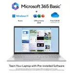 ASUS Vivobook 15 X1504MA-BQ832WS Laptop, Intel Core 5 315, 8GB DDR5 RAM, 512GB PCIe 4.0 SSD, 15.6-inch FHD Display, Windows 11 Home, Cool Silver