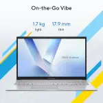 ASUS Vivobook 15 X1504MA-BQ832WS Laptop, Intel Core 5 315, 8GB DDR5 RAM, 512GB PCIe 4.0 SSD, 15.6-inch FHD Display, Windows 11 Home, Cool Silver