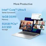 ASUS Vivobook 16 X1607AA-MB038WS Laptop – Intel Core Ultra 5 325, 16GB DDR5 RAM, 512GB PCIe 4.0 SSD, 16-inch WUXGA Display, Windows 11 Home, Cool Silver