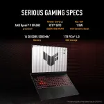 ASUS TUF Gaming A16 FA608PP-QT014WS Laptop – AMD Ryzen 9 8940HX, RTX 5070 8GB Graphics, 16GB DDR5 RAM, 1TB SSD, 16-inch 165Hz Display