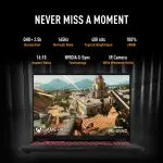 ASUS TUF Gaming A16 FA608PP-QT014WS Laptop – AMD Ryzen 9 8940HX, RTX 5070 8GB Graphics, 16GB DDR5 RAM, 1TB SSD, 16-inch 165Hz Display