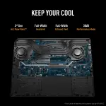 ASUS TUF Gaming A16 FA608PP-QT014WS Laptop – AMD Ryzen 9 8940HX, RTX 5070 8GB Graphics, 16GB DDR5 RAM, 1TB SSD, 16-inch 165Hz Display