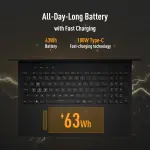 ASUS TUF Gaming F16 FX610JM-TU105WS Laptop – Intel Core i7-14650HX, NVIDIA RTX 5060 8GB Graphics, 16GB DDR5 RAM, 512GB SSD, 16-inch 144Hz Display