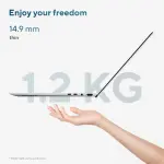 ASUS Zenbook 14 UX3405CA-QL1507WS Laptop, Intel Core Ultra 5 225H, 16GB LPDDR5 RAM, 512GB PCIe 4.0 SSD, 14-inch OLED Touchscreen, Windows 11 Home, Foggy Silver Laptop
