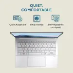 ASUS Zenbook 14 UX3405CA-QL1507WS Laptop, Intel Core Ultra 5 225H, 16GB LPDDR5 RAM, 512GB PCIe 4.0 SSD, 14-inch OLED Touchscreen, Windows 11 Home, Foggy Silver Laptop