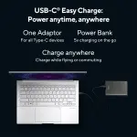 ASUS Zenbook 14 UX3405CA-QL1507WS Laptop, Intel Core Ultra 5 225H, 16GB LPDDR5 RAM, 512GB PCIe 4.0 SSD, 14-inch OLED Touchscreen, Windows 11 Home, Foggy Silver Laptop