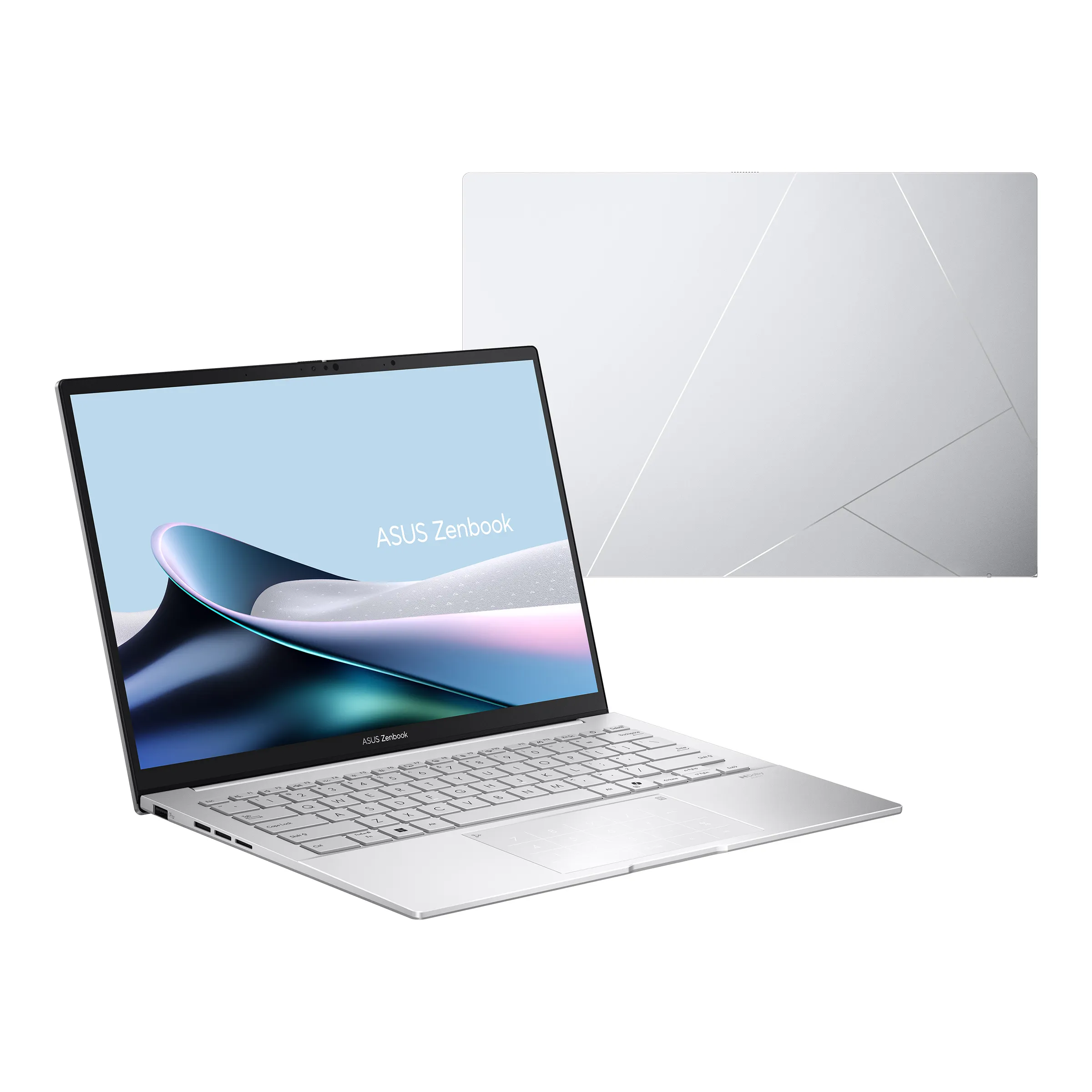 ASUS Zenbook 14 UX3405CA-QL1507WS Laptop, Intel Core Ultra 5 225H, 16GB LPDDR5 RAM, 512GB PCIe 4.0 SSD, 14-inch OLED Touchscreen, Windows 11 Home, Foggy Silver Laptop