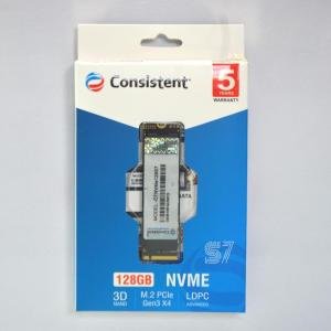 Consistent 128GB NVMe SSD