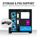 ANT Esports Crystal X7 ARGB Mid Tower Cabinet – Panoramic Tempered Glass, 7 Pre-Installed Fans, USB Type-C
