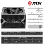 MSI MAG A650BN 650W 80 Plus Bronze SMPS