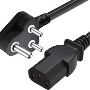 Standard 3-Pin AC Power Cable for Desktop SMPS (1.5 Meter)