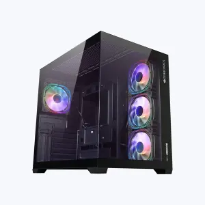 Zebronics ZEB-ARGO 10 B/W Premium Gaming Cabinet